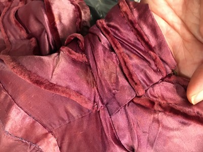 Lot 91 - A pink satin evening gown, probably English, circa 1812