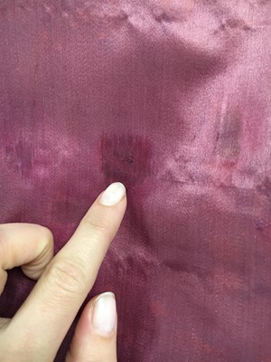 Lot 91 - A pink satin evening gown, probably English, circa 1812