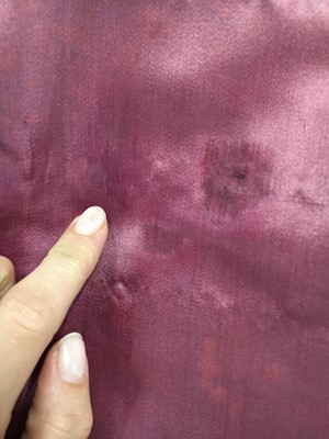 Lot 91 - A pink satin evening gown, probably English, circa 1812