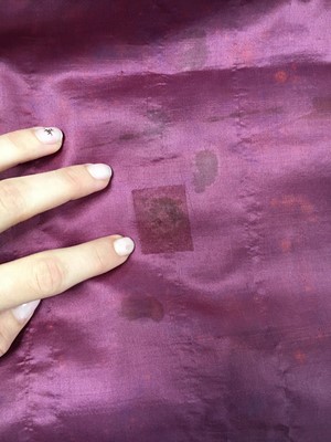 Lot 91 - A pink satin evening gown, probably English, circa 1812