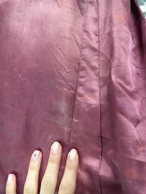 Lot 91 - A pink satin evening gown, probably English, circa 1812