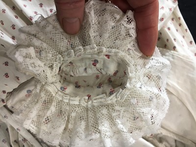 Lot 99 - A sprigged cotton morning dress, English, circa 1813