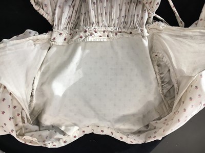 Lot 99 - A sprigged cotton morning dress, English, circa 1813