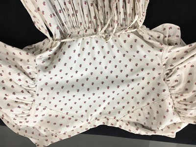Lot 99 - A sprigged cotton morning dress, English, circa 1813