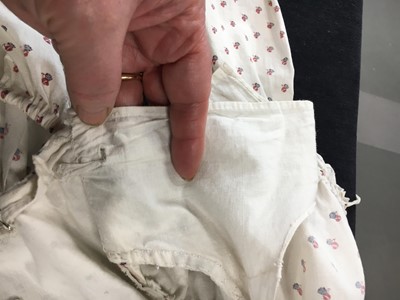 Lot 99 - A sprigged cotton morning dress, English, circa 1813