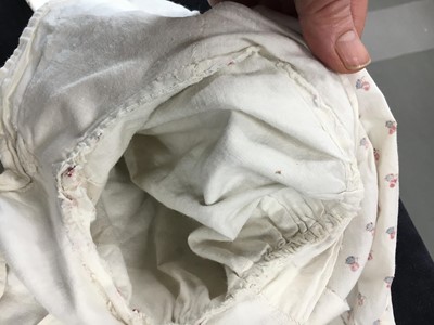 Lot 99 - A sprigged cotton morning dress, English, circa 1813