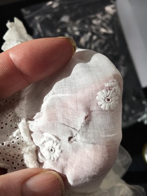 Lot 99 - A sprigged cotton morning dress, English, circa 1813