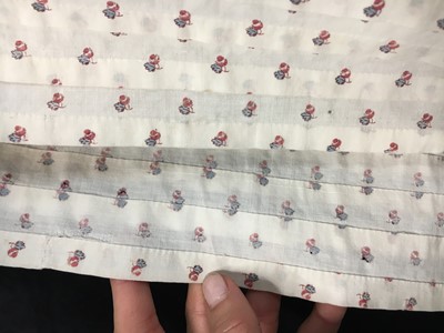 Lot 99 - A sprigged cotton morning dress, English, circa 1813