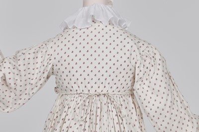 Lot 99 - A sprigged cotton morning dress, English, circa 1813