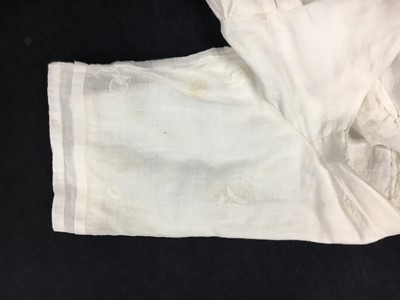Lot 32 - An embroidered white linon dress, French, 1800-1803