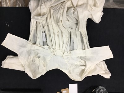 Lot 32 - An embroidered white linon dress, French, 1800-1803