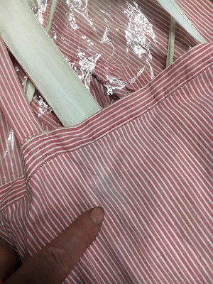 Lot 50 - A pink and white striped cotton cambric spencer and petticoat, English, circa 1807-09