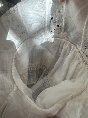 Lot 98 - A white muslin spencer, English, 1813-1815