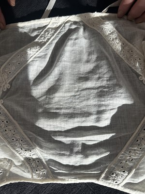 Lot 98 - A white muslin spencer, English, 1813-1815