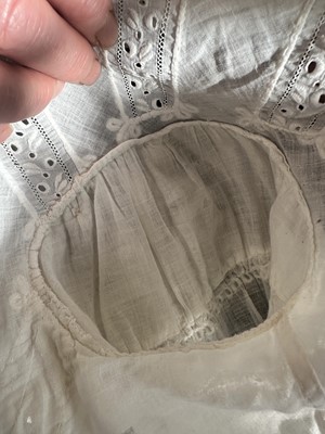 Lot 98 - A white muslin spencer, English, 1813-1815