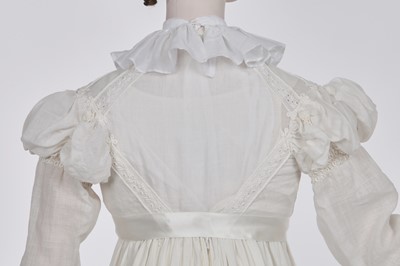 Lot 98 - A white muslin spencer, English, 1813-1815