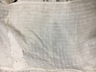 Lot 44 - A rare white bugle beaded batiste evening gown, English, circa 1805