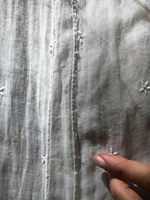 Lot 48 - A whitework embroidered muslin dress, French, circa 1806