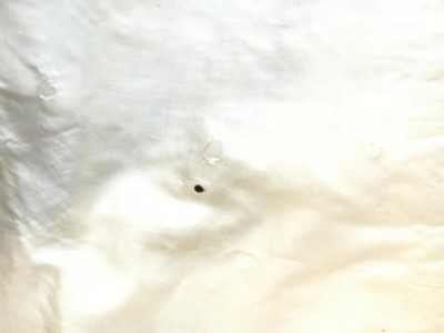 Lot 14 - A gentleman's blue and green voided velvet tailcoat, French, circa 1800