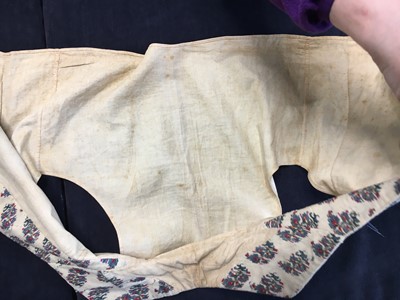 Lot 20 - A rare wool under-waistcoat, circa 1805