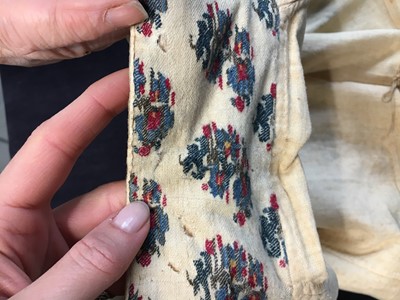 Lot 20 - A rare wool under-waistcoat, circa 1805