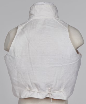 Lot 21 - A gentleman's whitework embroidered cotton waistcoat, 1803-04
