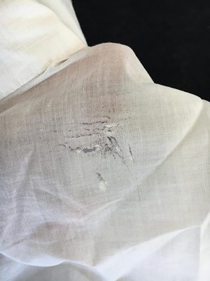 Lot 68 - A rare white cotton sporting petticoat, English, circa 1810