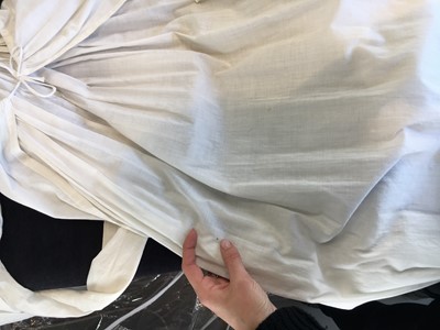 Lot 68 - A rare white cotton sporting petticoat, English, circa 1810