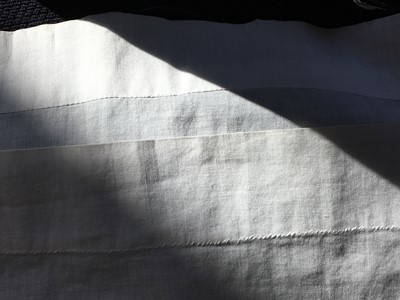 Lot 68 - A rare white cotton sporting petticoat, English, circa 1810