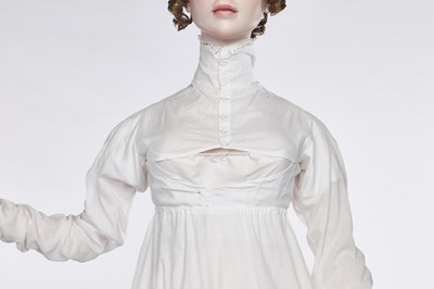 Lot 68 - A rare white cotton sporting petticoat, English, circa 1810