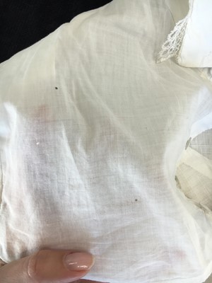 Lot 68 - A rare white cotton sporting petticoat, English, circa 1810