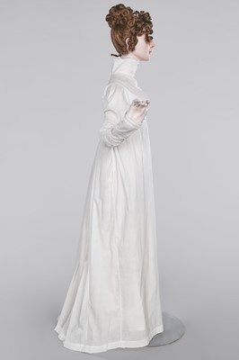 Lot 68 - A rare white cotton sporting petticoat, English, circa 1810