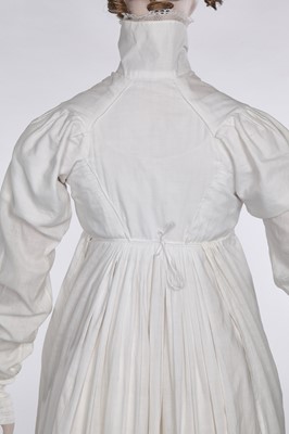 Lot 68 - A rare white cotton sporting petticoat, English, circa 1810