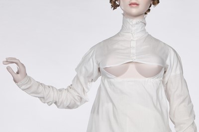 Lot 68 - A rare white cotton sporting petticoat, English, circa 1810