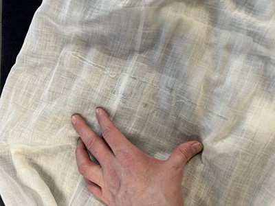 Lot 86 - A white-worked muslin day dress, English, circa 1812