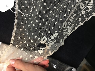 Lot 52 - A finely embroidered muslin evening dress, French, circa 1807