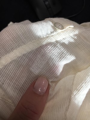 Lot 59 - A white self-striped cotton high dress, English, circa 1809