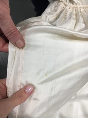 Lot 75 - An ivory silk dress, French, circa 1809-13