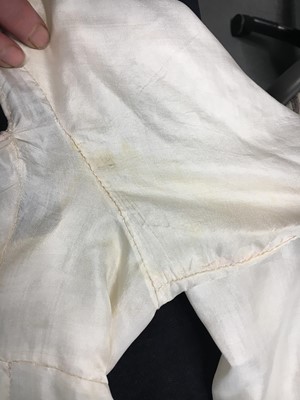 Lot 75 - An ivory silk dress, French, circa 1809-13