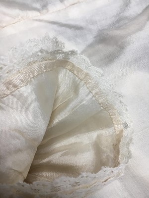 Lot 75 - An ivory silk dress, French, circa 1809-13