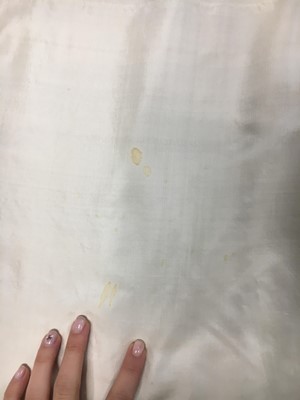 Lot 75 - An ivory silk dress, French, circa 1809-13