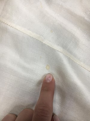 Lot 75 - An ivory silk dress, French, circa 1809-13