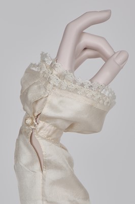 Lot 75 - An ivory silk dress, French, circa 1809-13