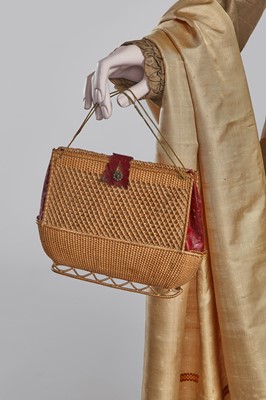 Lot 82 - A green-brown shot silk taffeta dress, French, circa 1810