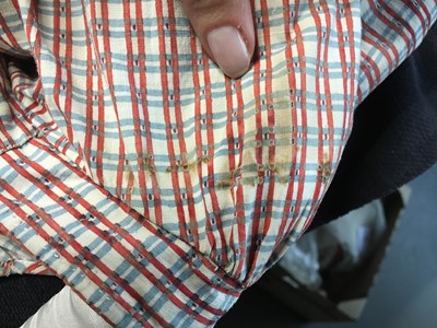 Lot 25 - A Provençal printed cotton day dress, French, circa 1800