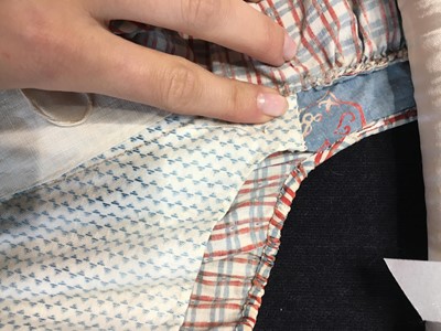 Lot 25 - A Provençal printed cotton day dress, French, circa 1800