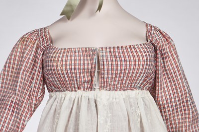 Lot 25 - A Provençal printed cotton day dress, French, circa 1800