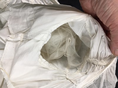 Lot 87 - A white cotton afternoon dress, English, circa 1812-13