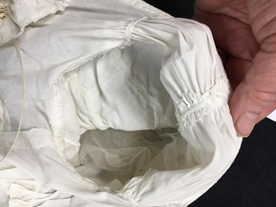 Lot 87 - A white cotton afternoon dress, English, circa 1812-13