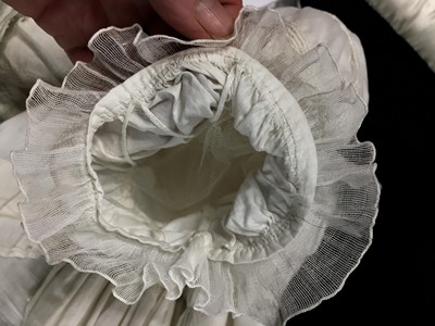 Lot 87 - A white cotton afternoon dress, English, circa 1812-13